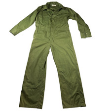 Vintage Union Made USA Olive Green Coveralls Jumpsuit Workwear Utility