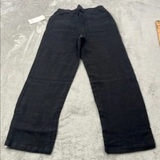 NEW MATE The Label XS 100% Organic Linen Pants Tailored Womens Pockets