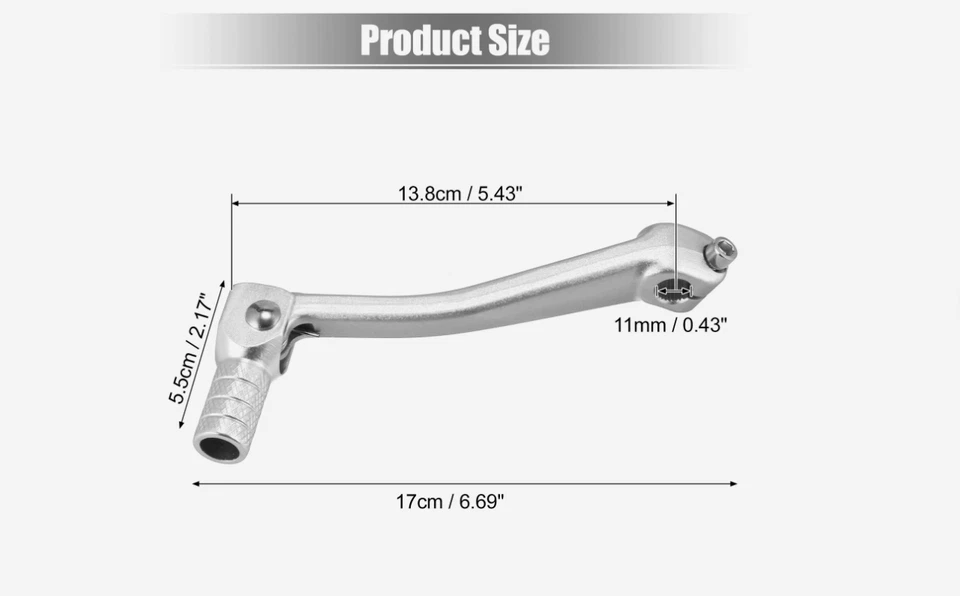 CZ250 CZ400 11mm Splines Aluminio Palanca de Cambio Punta Plegable ¡NUEVO! Falta y otros Foto 3 de 4