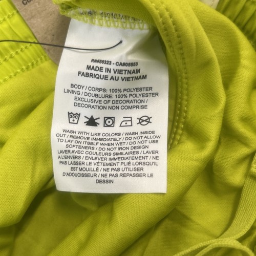 Nike Girls' Dri-Fit Tempo Running Shorts Lined Lime Green Size S NWT - Picture 5 of 6