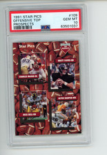 1991 Star Pics Brett Favre McRae Alvin Harper Nick Bell #109 Prospects PSA 10