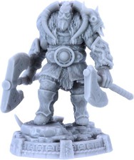 Thane Eboncry - Eroe vichingo doppia ascia miniatura | Modello in resina 32 mm Daybreak