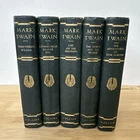 Mark Twain Set of 5 HC P. F. Collier Books Era 1917-1922 Authorized Editions Lot