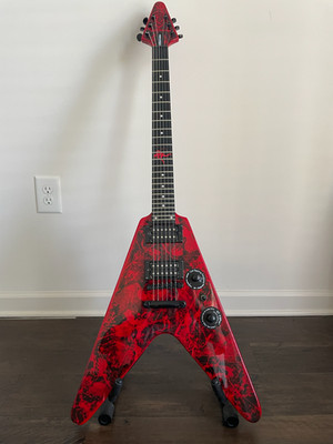 Jeff Waters Signature Model ''Annihilation-II'' Flying V Epiphone Guitar