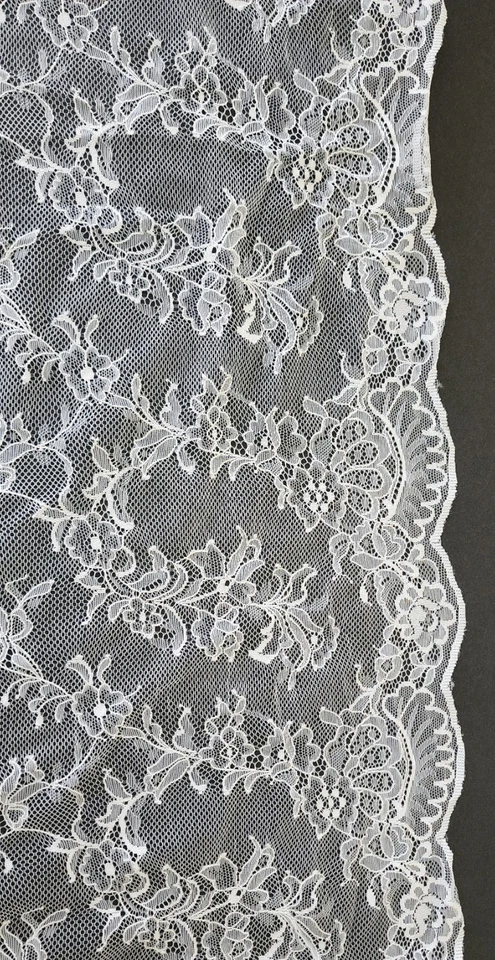 Couture White Floral Lace Fabric – 2 Yards x 60/62” Wide Luxury Bridal - Image 2 of 4