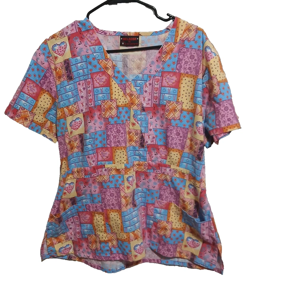 Blusa Médica Melrose By May Hill Uniforms Talla M Mujer Cáncer de Mama Mediano Veterinario Ped  Foto 2 de 4