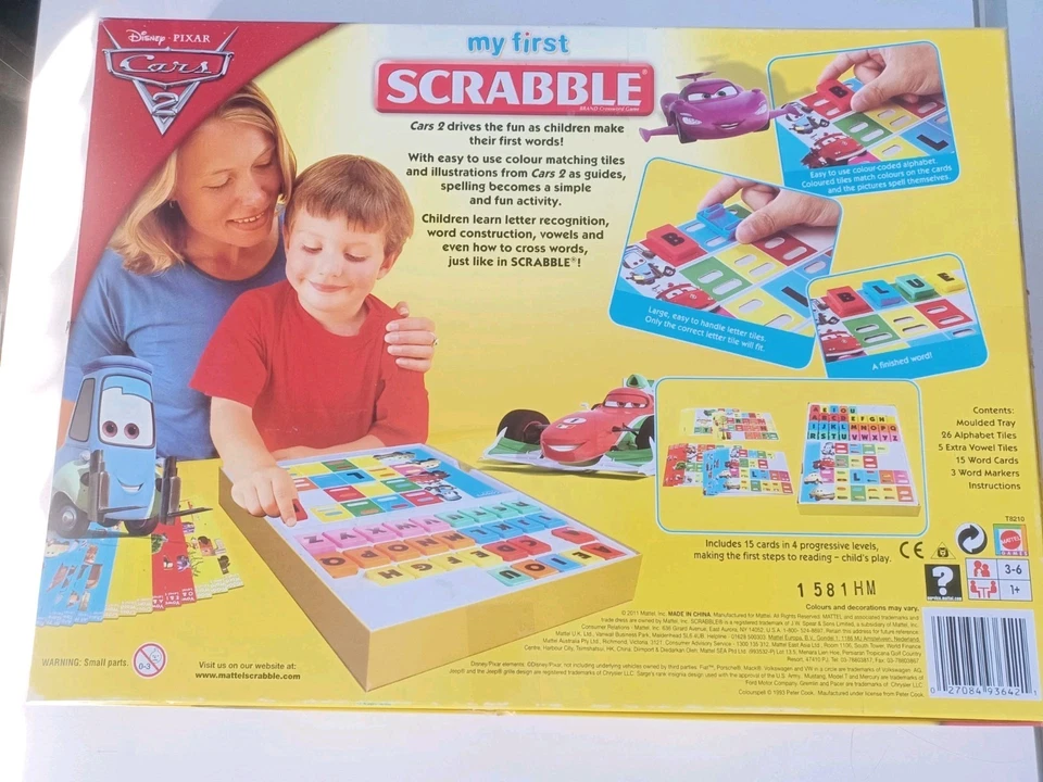 My First Scrabble - Disney Pixar Cars 2 in good condition  - Image 2 of 4