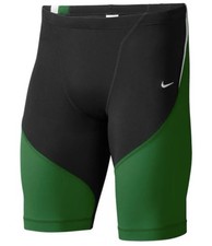 Nike Poly Color Surge jammer swimsuit green black white 24 boys NWT 54.00