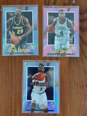 1997 Skybox EX 2000 3 Card Lot Vintage NBA Sammelkarten Set