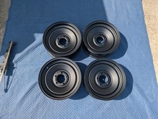 U.s. Wheel Set Of Four 68 Series Rat Rod 15x6 Wheel - Matte Black 68-5634