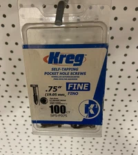 Kreg SPS-F075 3/4 in. Square Pocket-Hole Screw - 100PK