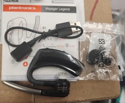 Plantronics Voyager Legend Pro Bluetooth Headset w/ Voice Command Black Used No