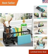 Space-Saving Self-Draining Sponge Holder for Kitchen with Brush  Cloth Slots