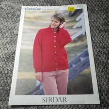 Sirdar 5203 Wash'n'Wear Crepe Double Knitting Cardigan Pattern UK