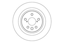TRW Bremsscheibe Hinten belüftet für Lexus NX II A2 H2 RZ Toyota BZ4X EAM1