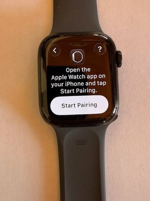 Apple Watch Series 7 Titanium Saphire Crystal Space Black Case GPS - LTE w/chgr