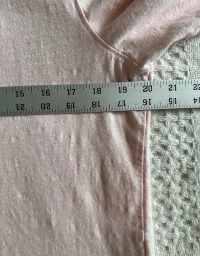 Tommy Hilfiger Women Light Pink Layered Long Sleeve Shirt Size L - Picture 6 of 7