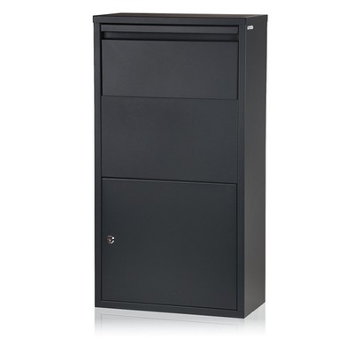 Zelsius Briefkasten mit Paketfach, RAL 7016, Anthrazit, Paketkasten, Paketbox