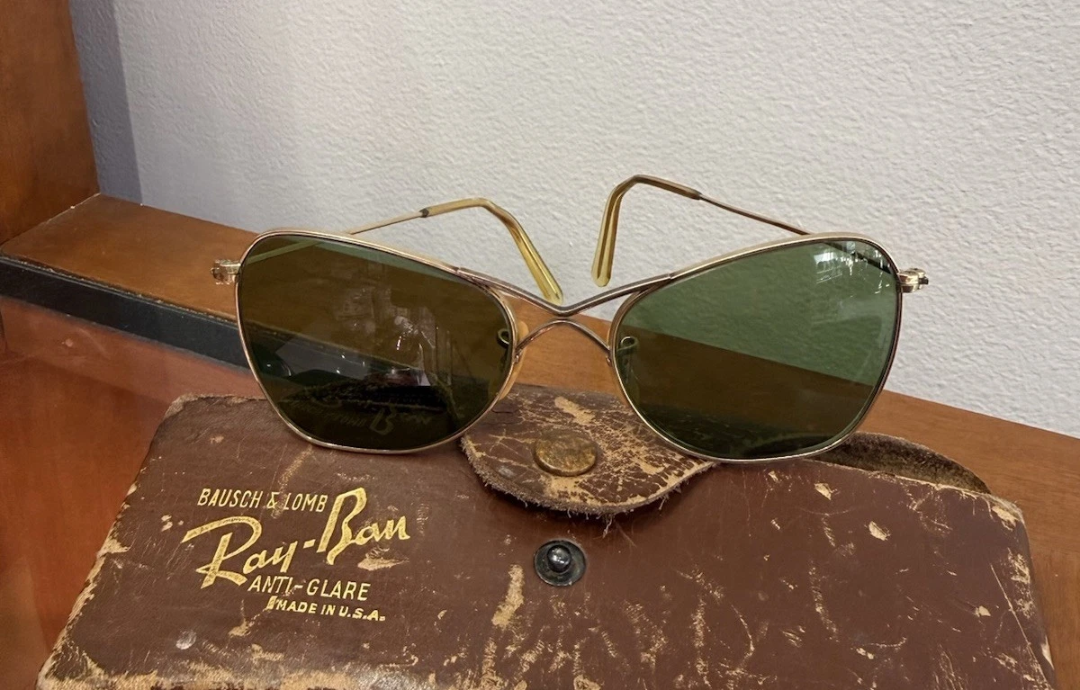 Ray-Ban Gold Vintage 100% UV400 Sunglasses for sale | eBay