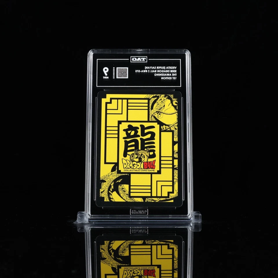 Dragon Ball Z CCG 2008 Vegeta [Super Saiyan] WA-075 SR 1st Edition TAG 9 - Image 2 of 2