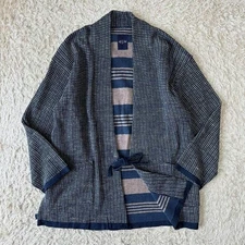 Current Tag 45R 45Rpm Indigo Navajo Tweed Kamue Blouson