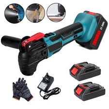 6 Speeds Oscillating Multi Tool Cordless Sander Scraper Saw With 2 Batteries 21V