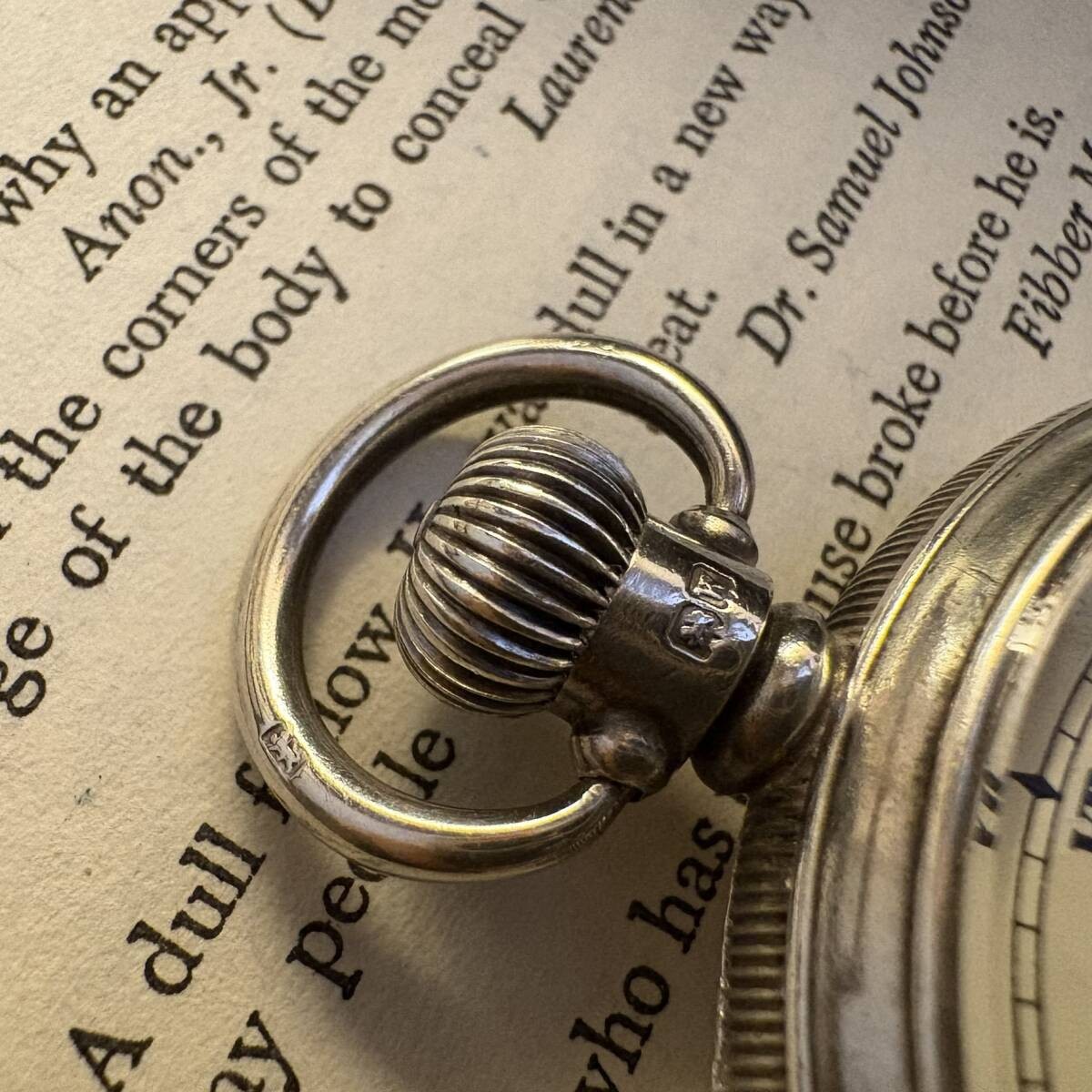 SMITHS 1943 Solid Silver Pocket Watch Denison Cas… - image 5