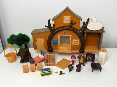 Mascha und der Bär 2 Etagen Haus mit Figuren, Zubehör & Sounds