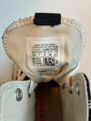 Converse Run Star Motion HI Black Gum Honey Platform 171545C Womens 7 Mens 5.5 - Picture 10 of 12