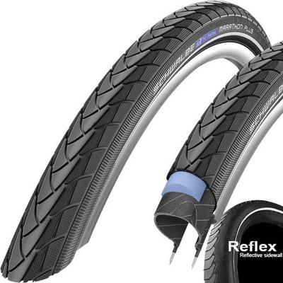 Schwalbe Reifen 35-406 Marathon PLUS Performance SmartGuard E-25, Draht, TwinSki