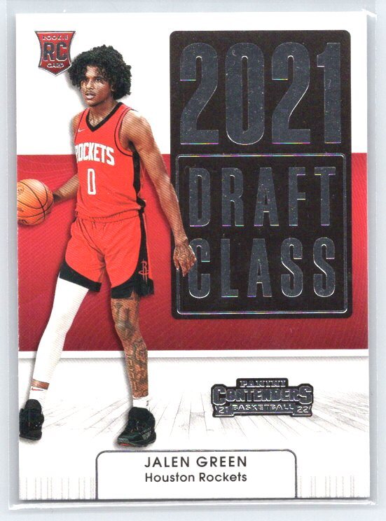 2021 Panini Contenders Jalen Green #2 RC 2021 Draft Class Houston Rockets