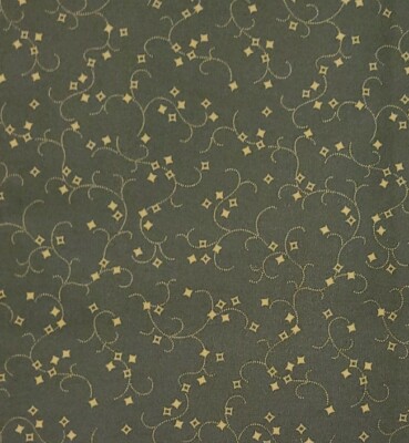 1yd x 42'' 100% cotton, Jill Shaulis, Mill Pond, Robert Kaufman, Green