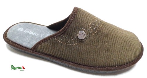 INBLU solettaSOFT ciabatte pantofole uomo invernali velluto 61 36 marrone  gomma | eBay