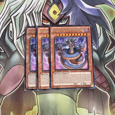 RYMP-DE068 x3 Vennominaga die Gottheit der Giftschlangen Rare Exc Cond Yugioh