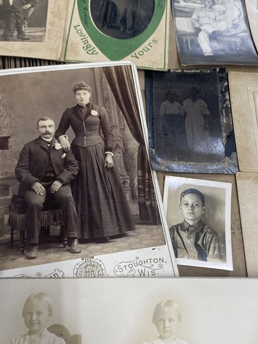 vintage photograph lot differnt era’s portraits Cabinet Photo’s Black White - Picture 5 of 10