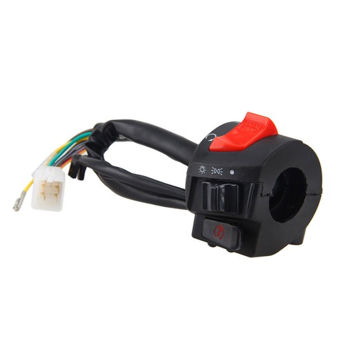 Links+Rechts Motorrad 7/8'' 22mm Lenker Horn Blinker Licht Hupe Steuer Schalter - Bild 7 von 11