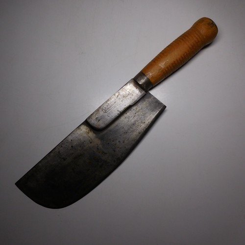N24.502 couperet hachoir boucher métier La Parfaite France acier fondu 1950 - Imagen 9 de 24