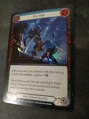 その他 Flesh and Blood Flic Flak Blue CF Marvel Flesh and Blood TCG WTR094 1st Edition Flic Flak (Blue) Holo | eBay