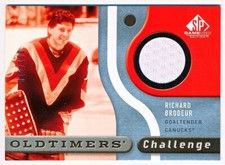 2005-06 SP Game Used Richard Brodeur Oldtimers Challenge Jersey #OC-RB (012/100)