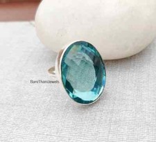 Aquamarine Ring, Handmade Ring, Gemstone Ring, 925 Sterling Silver Ring All Size