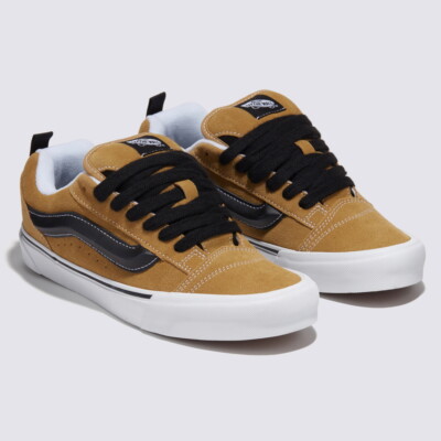Vans Suede Knu Skool Skate Sneakers Shoes Antelope VN0009QC5QJ US 4-13