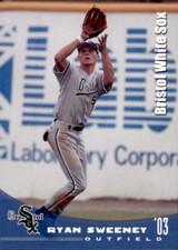 2003 Bristol White Sox Update Grandstand #1 Ryan Sweeney Cedar Rapids Iowa Card