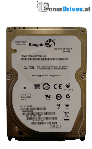 Seagate ST9500325AS - 500GB - SATA - 9HH134-287 - PCB 100536286 Rev. E*