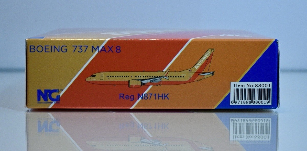 サウスウエスト航空 737MAX8 N871HK 1/400 Amazon.co.jp: NGmodel サウスウエスト航空 737MAX8 N871HK 1