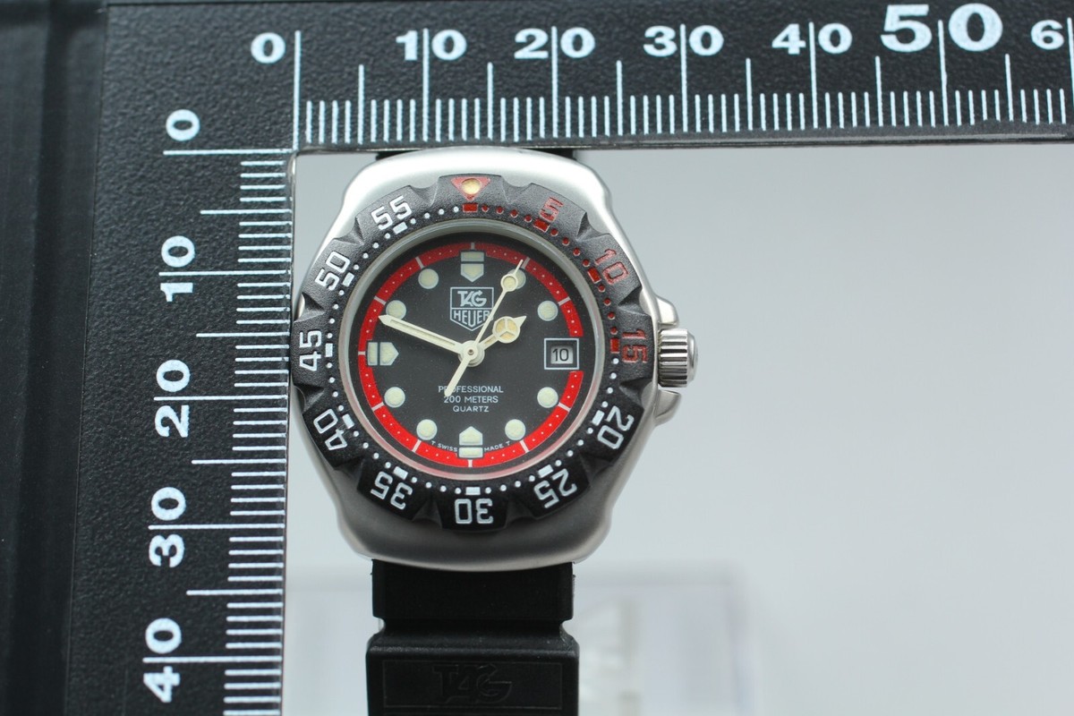NEAR MINT] TAG HEUER Formula 1 374.508 Black Dial Qz 29mm