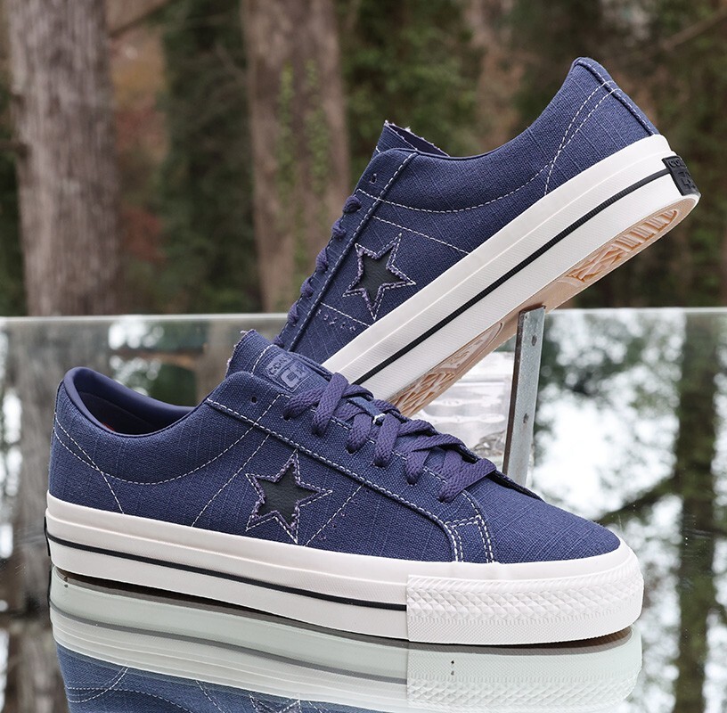 Converse Cons One Star Pro Navy Blue Men's Size 11 Black