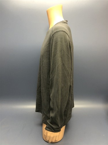 Starter XL Gray Men's Long Sleeve T-Shirt Thermal Polyester Blend - Very Soft - Picture 2 of 4