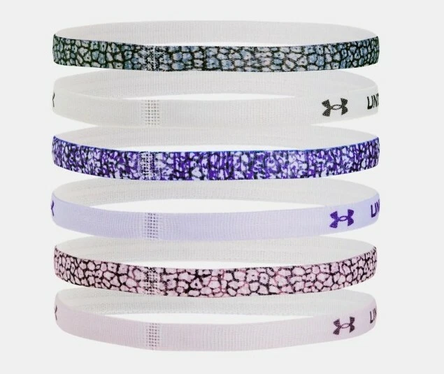 Paquete de 6 diademas gráficas Under Armour para niñas talla única Foto 2 de 2