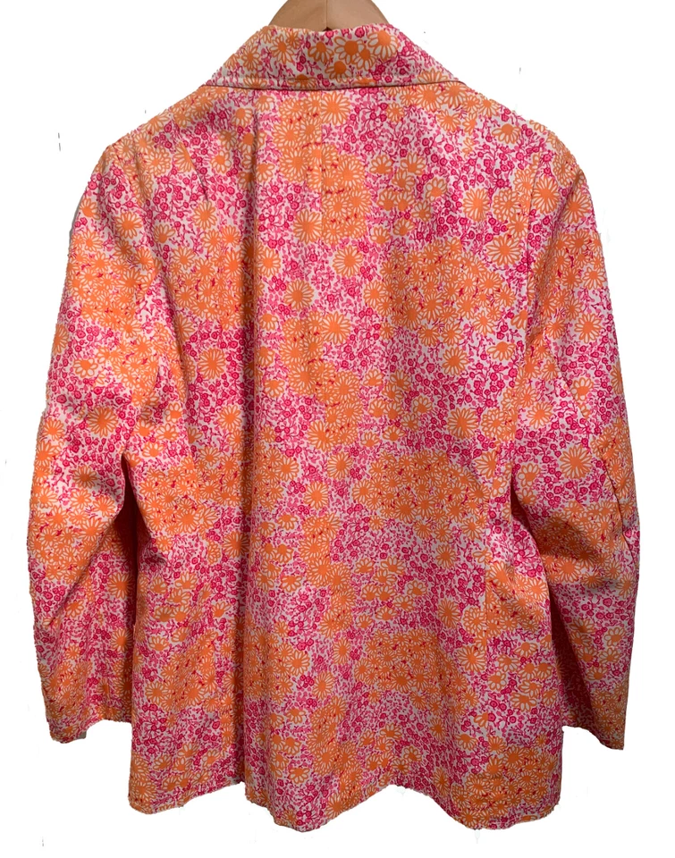 Chaqueta/ablazer vintage para mujer LILLY PULITZER - rosa + naranja - talla 12 impecable Foto 2 de 4