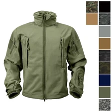 Tactical Soft Shell Waterproof Jacket Fleece Lined Military Army Hooded Coat